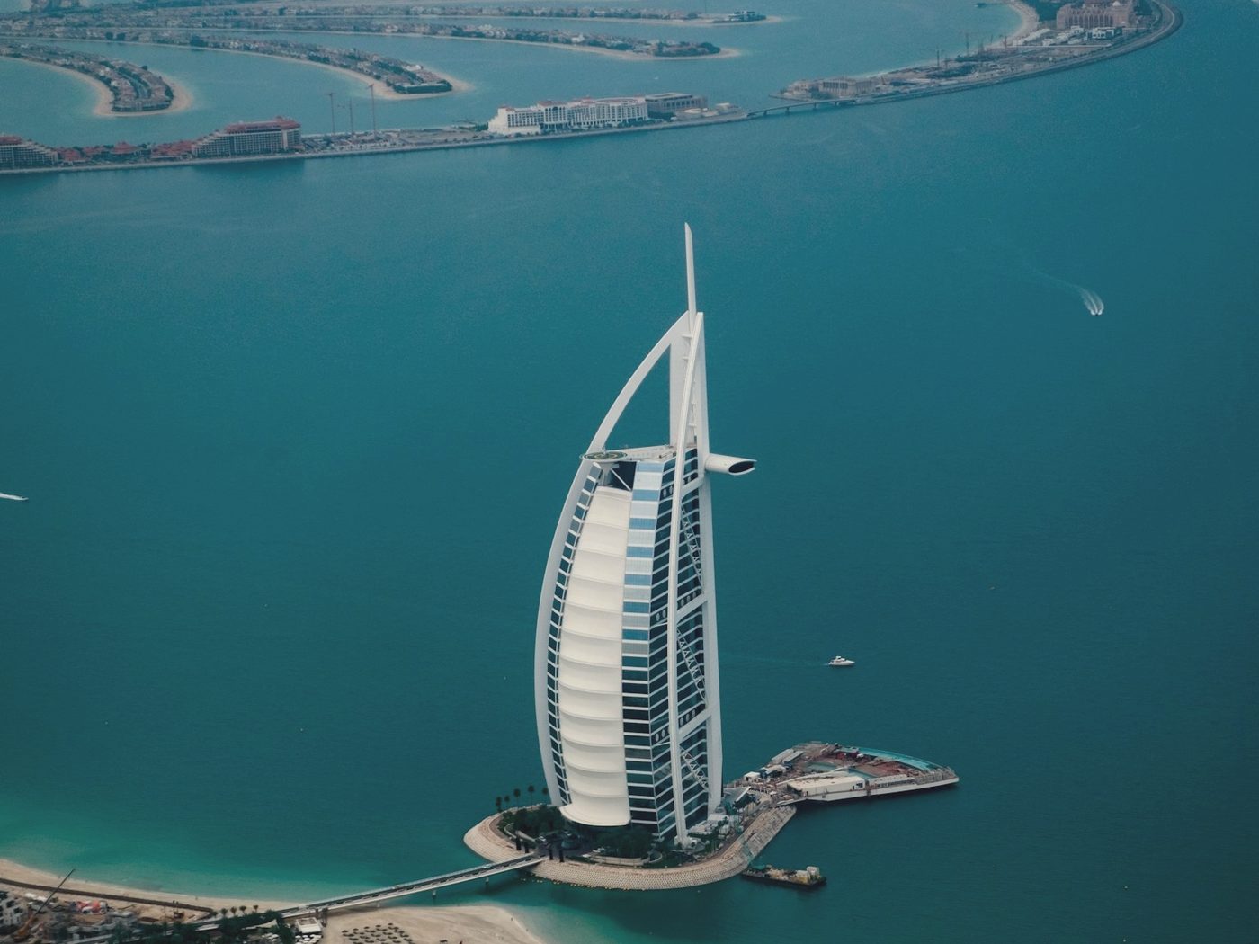 Burj Al Arab and Palm Jumeirah, Dubai